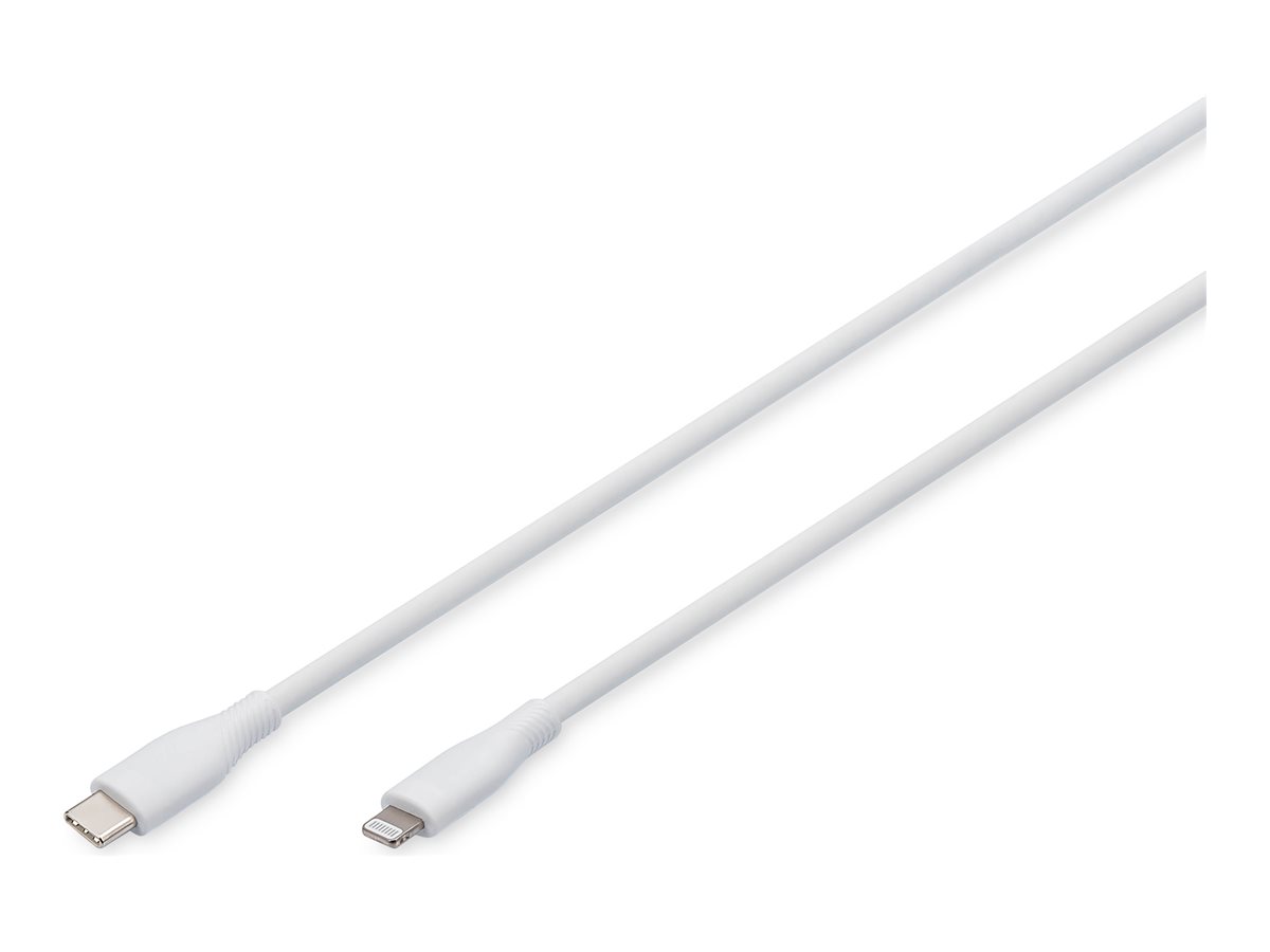 ASSMANN - Lightning-Kabel - 24 pin USB-C mnnlich zu Lightning mnnlich - 1 m - einzeln geschirmt - MFI-zertifiziert