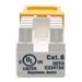 Eaton Tripp Lite Series Cat6/Cat5e 110 Punch Down Keystone Jack - Modulare Eingabe - CAT 6 - RJ-45 - Gelb