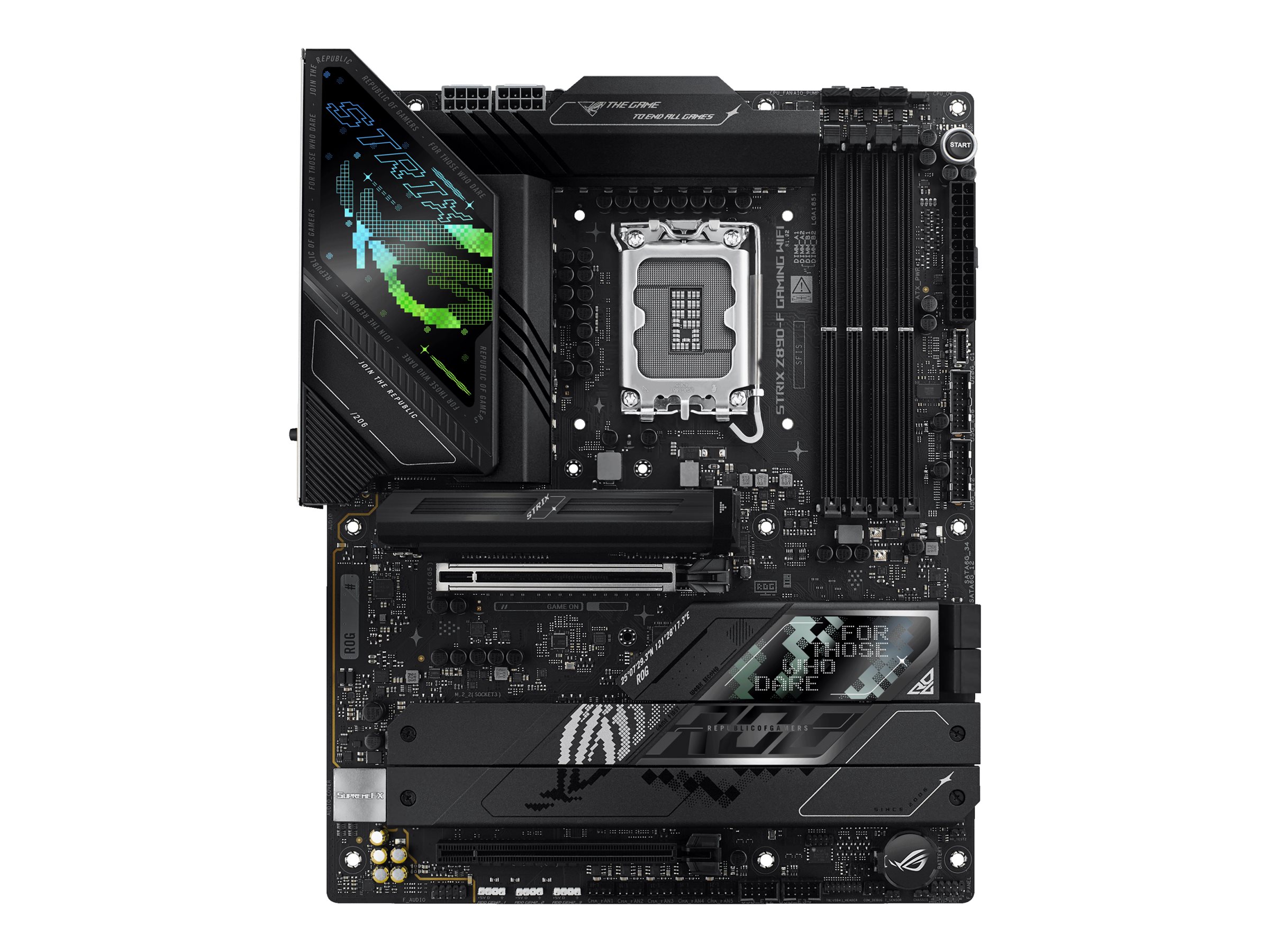 ASUS ROG STRIX Z890-F GAMING WIFI - Motherboard - ATX - LGA1851-Sockel - Z890 Chipsatz - USB-C 3.2 Gen 2x2, USB 3.2 Gen 1, USB 3