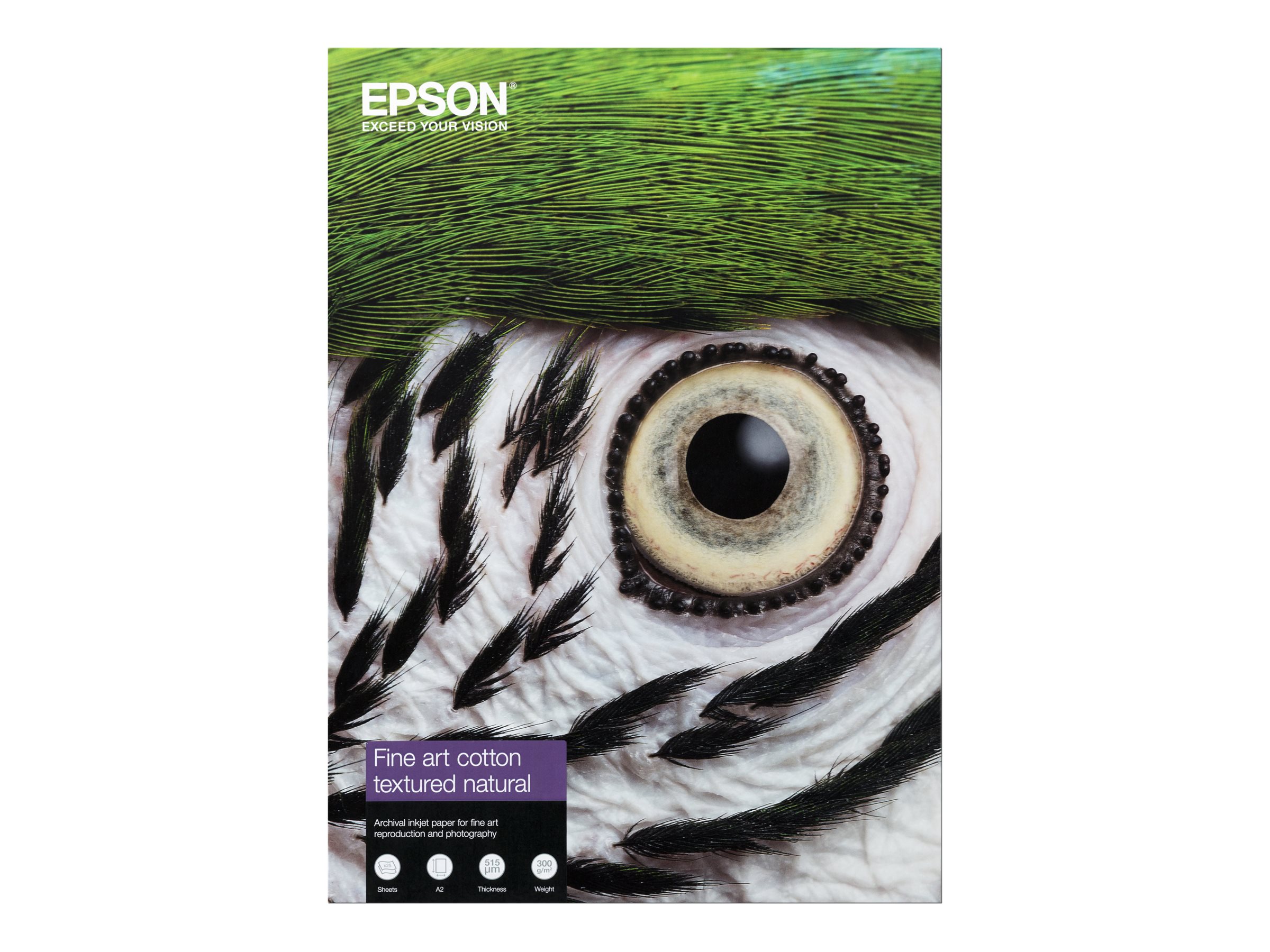 Epson Fine Art - Baumwolle - matt - 515 Mikron - Natrliche Struktur - A3 Plus (329 x 483 mm)