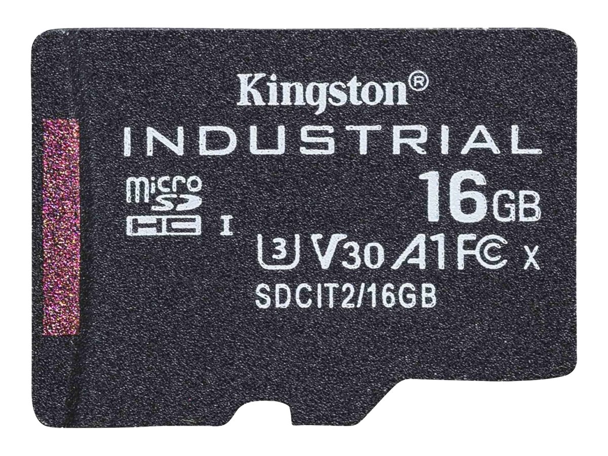 Kingston Industrial - Flash-Speicherkarte - 16 GB - A1 / Video Class V30 / UHS-I U3 / Class10 - microSDHC UHS-I