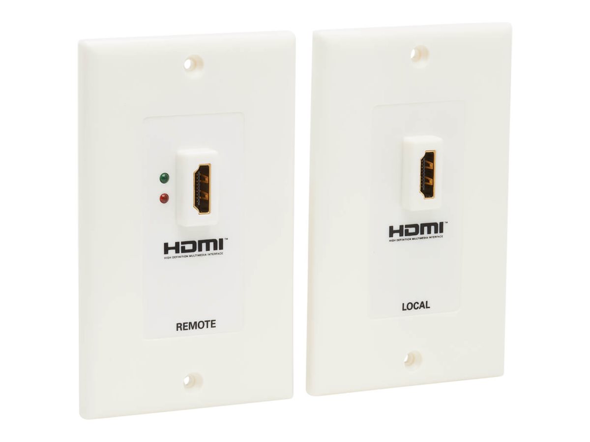 Eaton Tripp Lite Series HDMI Wallplate Extender Kit Over Cat5 / Cat6 F/F - Befestigungsplatte - HDMI