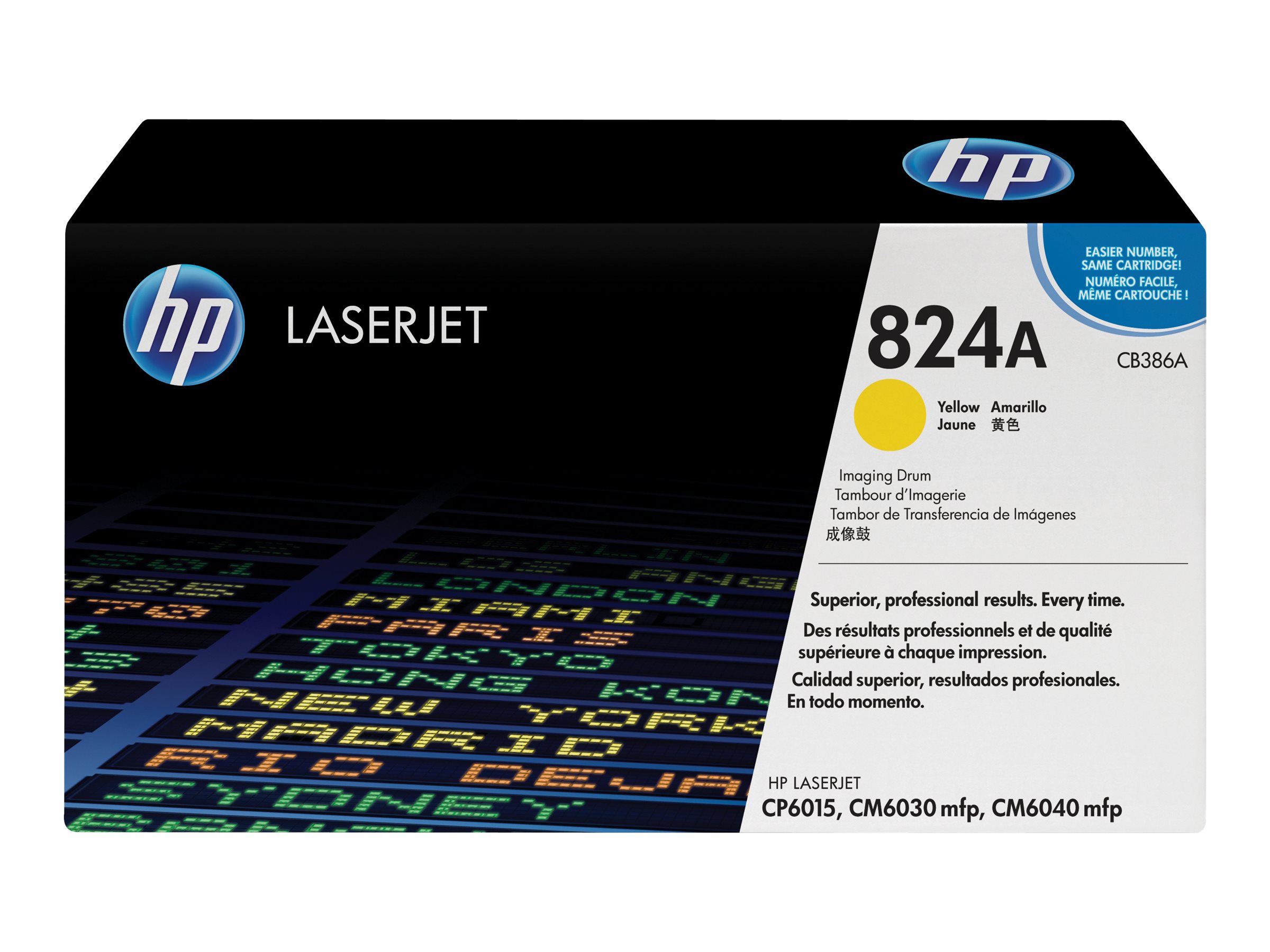 HP 824A - Gelb - original - Trommeleinheit - fr Color LaserJet CM6040, CM6040f, CM6049f, CP6015de, CP6015dn, CP6015n, CP6015x, 
