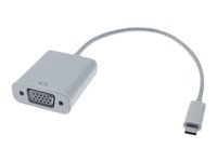 M-CAB - Videoadapter - 24 pin USB-C mnnlich zu HD-15 (VGA) weiblich - 20 cm - weiss - 1080p-Untersttzung