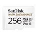 SanDisk High Endurance - Flash-Speicherkarte (microSDXC-an-SD-Adapter inbegriffen) - 256 GB - Video Class V30 / UHS-I U3 / Class