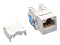 Eaton Tripp Lite Series Cat6/Cat5e 110 Punch Down Keystone Jack - Modulare Eingabe - CAT 6 - RJ-45 - weiß - TAA-konform (Packun