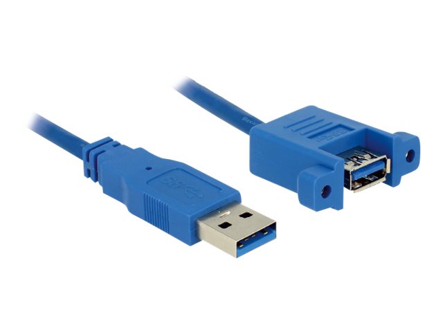 Delock USB 3.0 Typ-A Stecker > USB 3.0 Typ-A Buchse - USB-Kabel - USB Typ A (W) zu USB Typ A (M) - USB 3.0 - 1 m