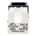 Eaton Tripp Lite Series Cat6/Cat5e 110 Punch Down Keystone Jack - Modulare Eingabe - CAT 6 - RJ-45 - Schwarz - TAA-konform (Pack