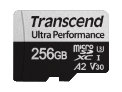 Transcend 340S - Flash-Speicherkarte - 256 GB - A2 / Video Class V30 / UHS-I U3 / Class10 - microSDXC