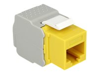 Delock Keystone module - Modulare Eingabe - CAT 6 - UTP - RJ-45 - Gelb