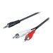 M-CAB - Audiokabel - RCA mnnlich zu mini-phone stereo 3.5 mm mnnlich - 50 cm - Schwarz