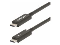 StarTech.com 6ft (2m) Active Thunderbolt 4 Cable, 40Gbps, 100W PD, 4K/8K, Intel Certified, Compatible w/Thunderbolt 3/USB 3.2/Di