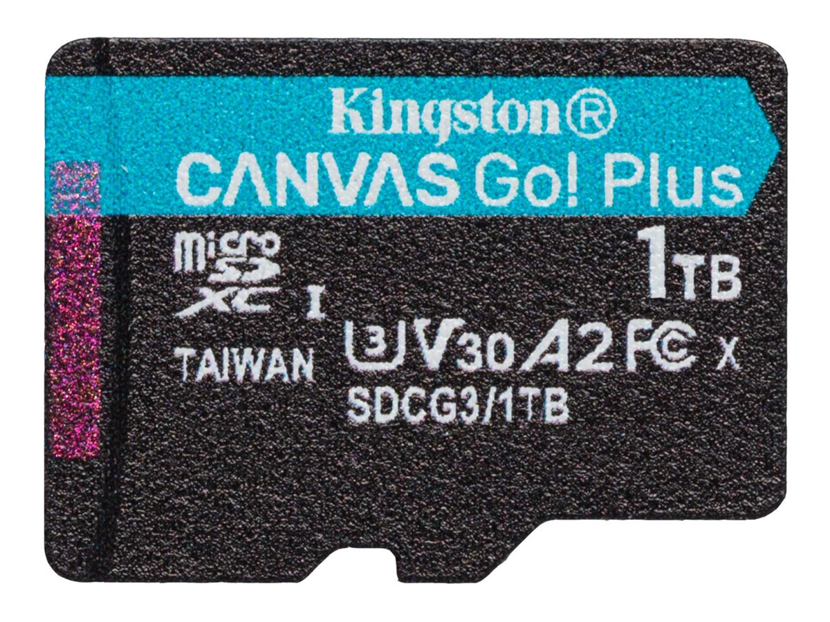 Kingston Canvas Go! Plus - Flash-Speicherkarte - 1 TB - A2 / Video Class V30 / UHS-I U3 / Class10 - microSDXC UHS-I