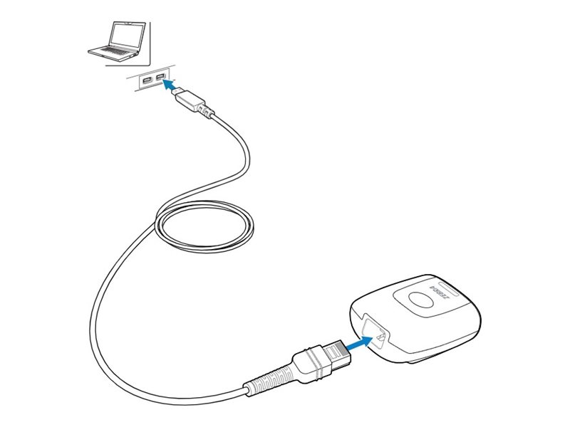 Zebra - USB-Kabel - USB (M) gerade zu RJ-50 (M) gewinkelt - 61 cm