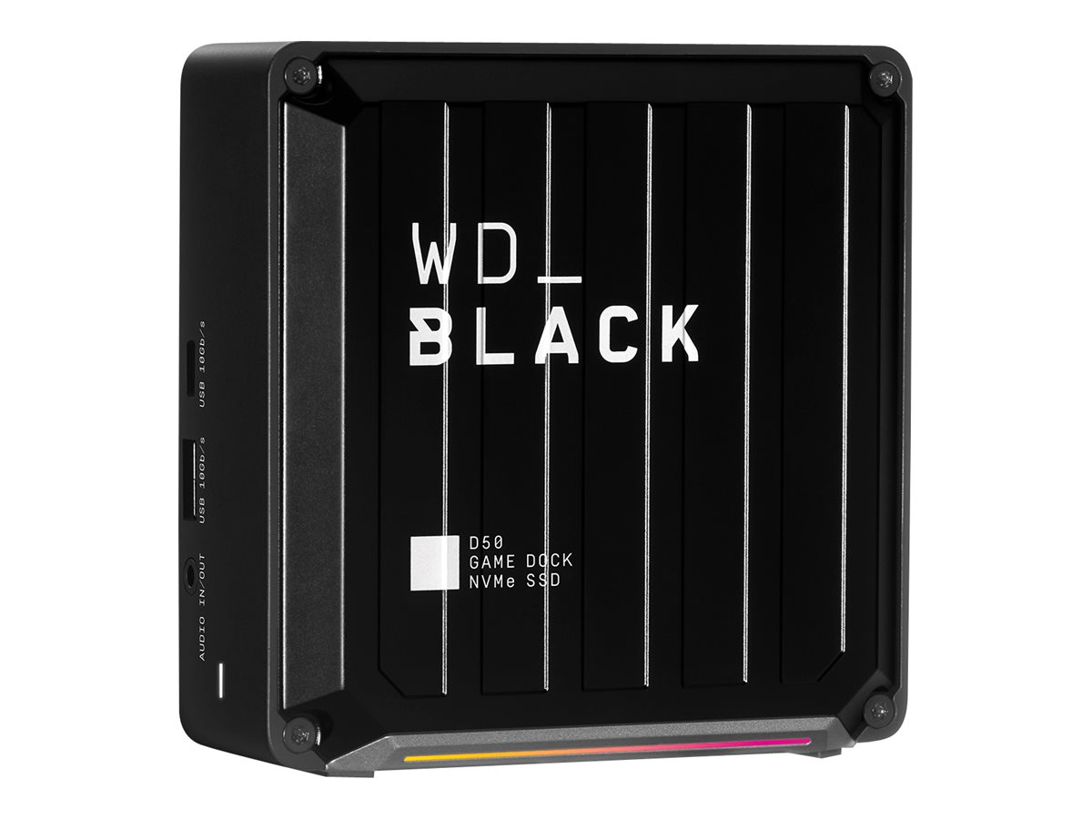 WD_BLACK D50 Game Dock WDBA3U0020BBK - Dockingstation - Thunderbolt 3 - DP, Thunderbolt - HDD 2 TB - 1GbE