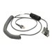 Zebra - Kabel seriell - DB-9 (W) zu RJ-45 (M) - 2.74 m - gewickelt - fr Symbol DS4308, LS1203, LS4278; Zebra DS4208, DS6878, LI