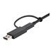 StarTech.com 1m USB-C Kabel mit USB-A Adapter Dongle - Hybrid 2-in-1 USB-C Kabel mit USB-A - USB-C auf USB-C (10Gbit/s - 100W PD