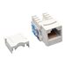 Eaton Tripp Lite Series Cat6/Cat5e 110 Punch Down Keystone Jack - Modulare Eingabe - CAT 6 - RJ-45 - weiß - TAA-konform (Packun