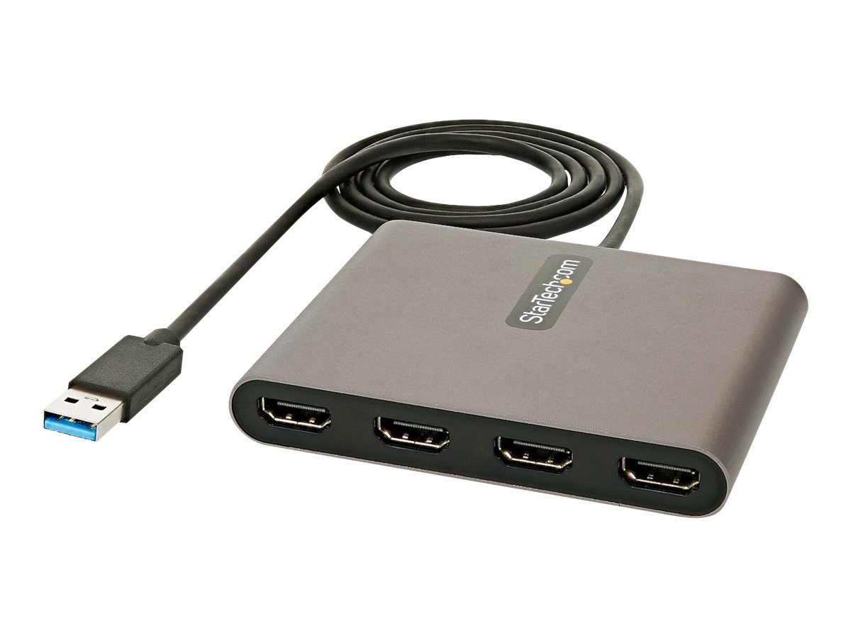 StarTech.com USB 3.0 auf 4x HDMI Adapter - Externe Video- und Grafikkarte - USB Typ-A auf Quad HDMI Display Adapter Dongle - 108