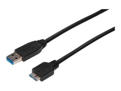 ASSMANN - USB-Kabel - Micro-USB Typ B (M) zu USB (M) - USB 3.0 - 1 m - geformt