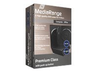 MediaRange Retail pack 4er-DVD-Box - DVD Jewel Case - Kapazitt: 4 CD/DVD (Packung mit 5)