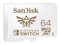 SanDisk Nintendo Switch - Flash-Speicherkarte - 64 GB - UHS-I U3 - microSDXC UHS-I - fr Nintendo Switch