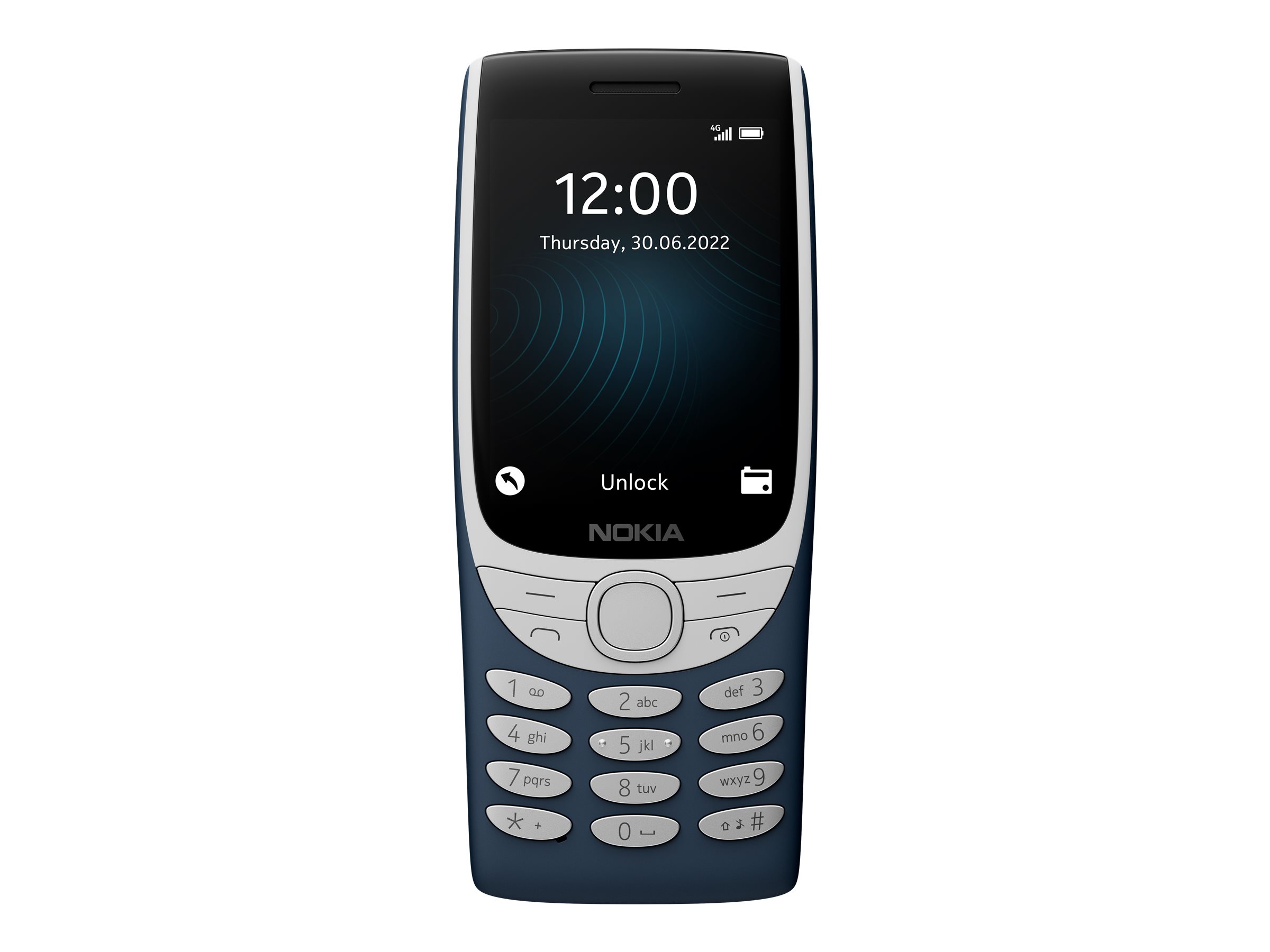 Nokia 8210 4G - 4G Feature Phone - Dual-SIM - RAM 48 MB / Interner Speicher 128 MB - microSD slot - 320 x 240 Pixel