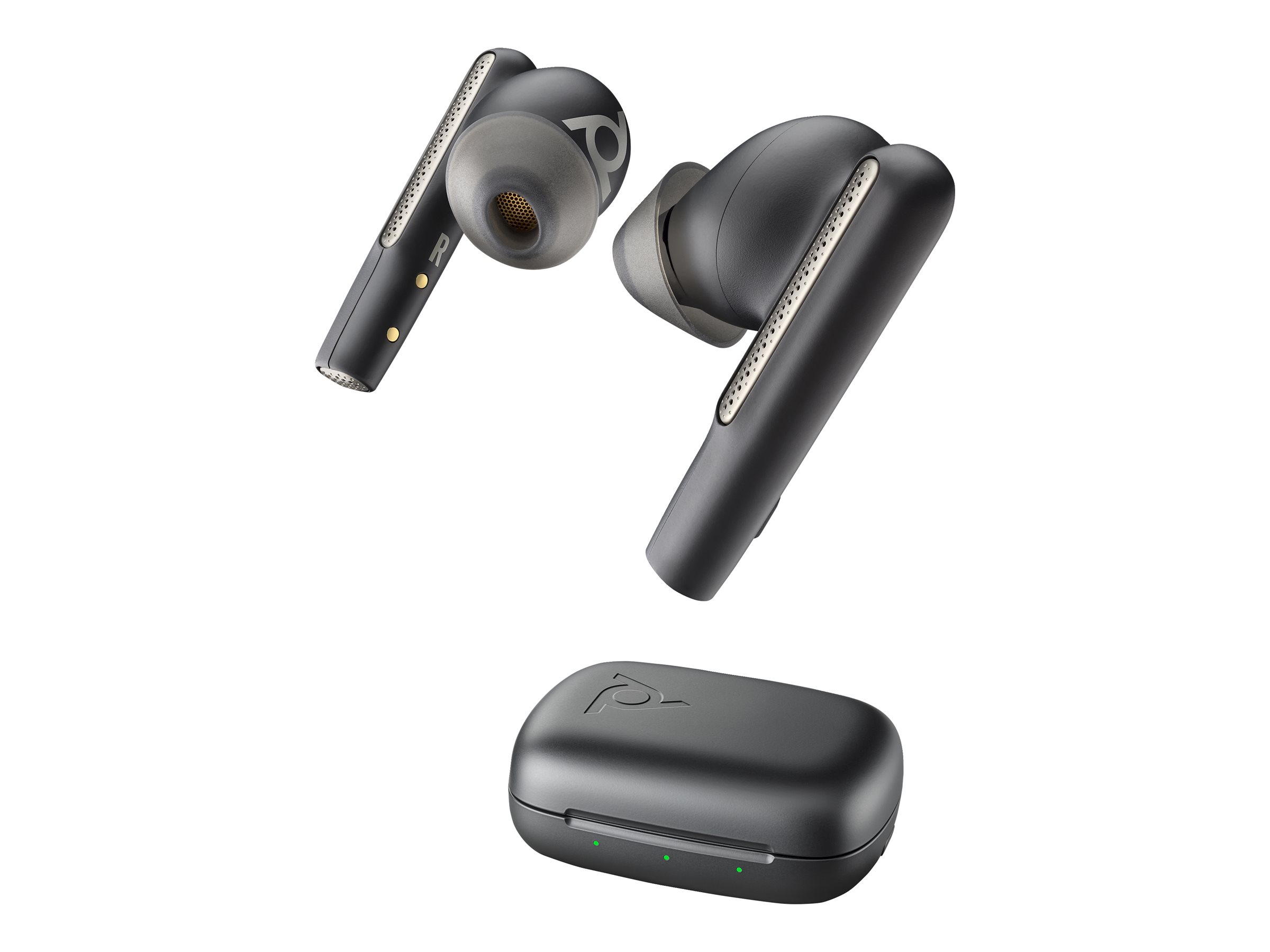 Poly Voyager Free 60 - True Wireless-Kopfhrer mit Mikrofon - im Ohr - Bluetooth - aktive Rauschunterdrckung - Carbon Black