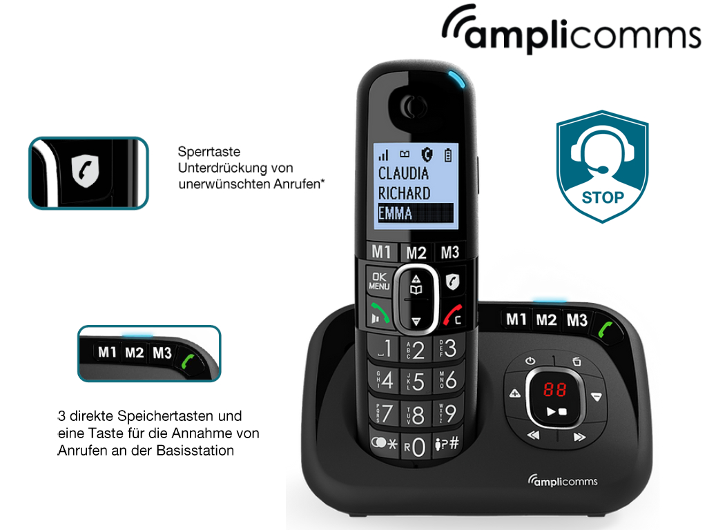 Amplicomms BigTel 1580 Black